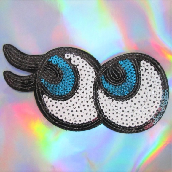 emoji iron on patch sequin patches embroidered set - Picture 2 of 5